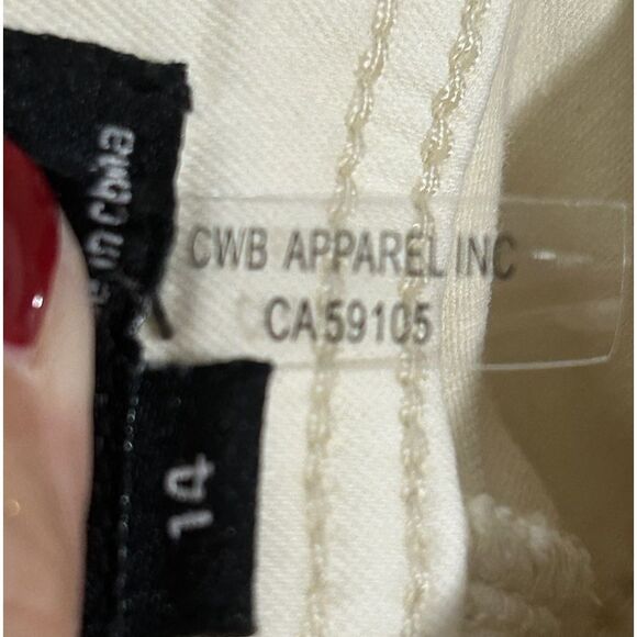 Charlie B Pants Womens 14 Cropped Raw Hem Frayed Detail Stretch Jeans - Picture 4 of 6